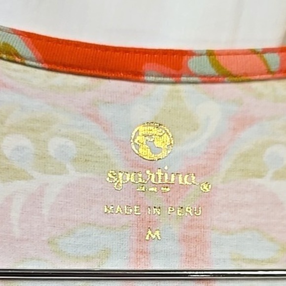 Spartina 449 Beachy Resort Cottagecore M Boho 70's Coastal Southern Dress - Picture 4 of 6